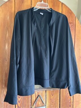 Old Navy Black Bomber-Style Open Jacket